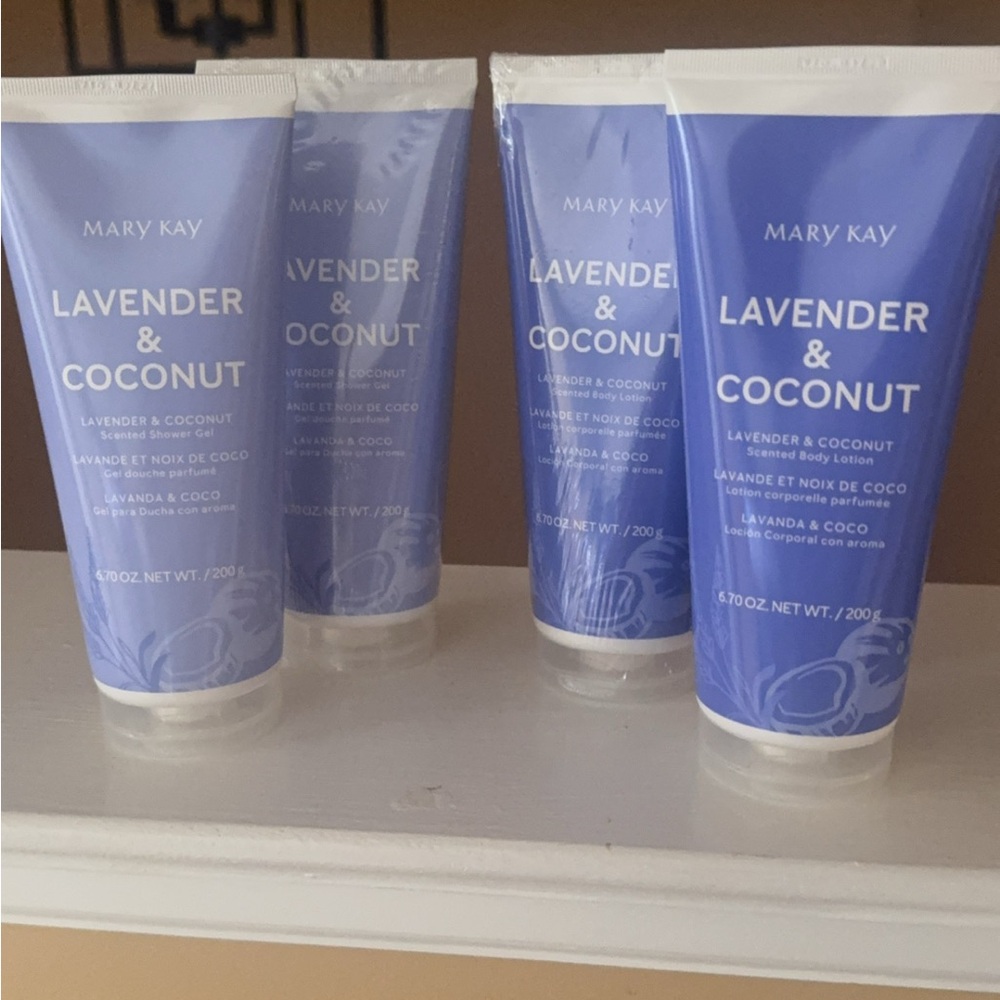 Mary Kay Lavender Coconut Lotion and Shower Gel Lot